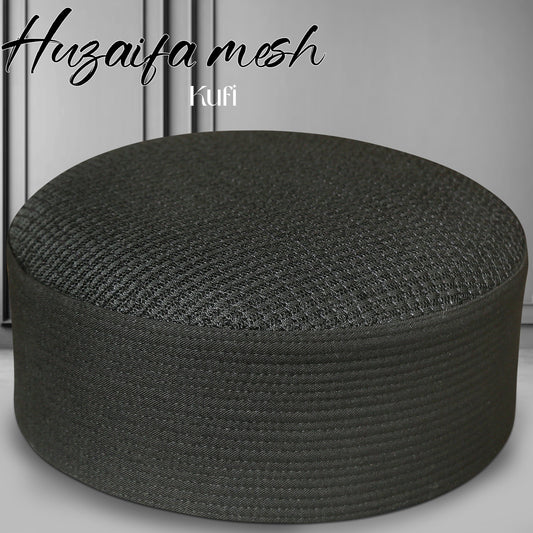 Huzaifa Mesh Kufi Cap – Muslim Prayer Cap for Men