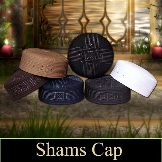 Shams Kufi Premium Islamic Prayer Cap for Men