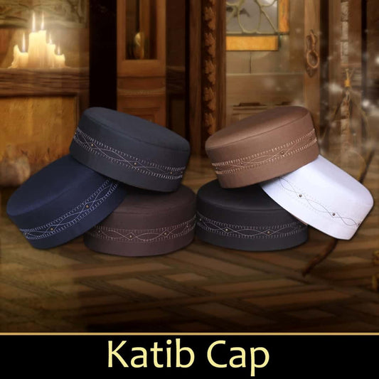 Katib Kufi Premium Islamic Prayer Cap for Men