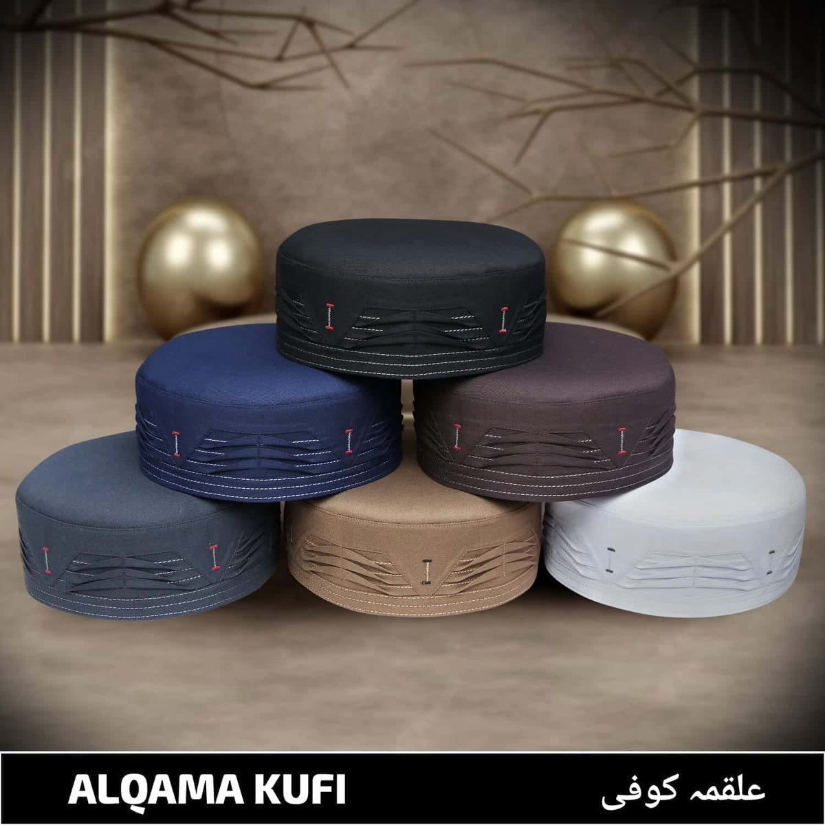 Alqama Kufi Soft Comfortable Islamic Skull Cap