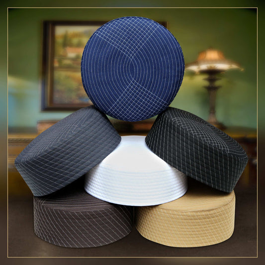 Isbagh Kufi Premium Islamic Prayer Cap for Men