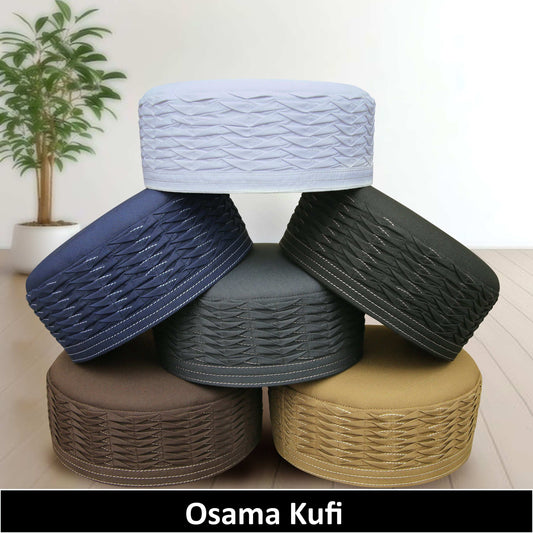 Usama Kufi Premium Islamic Prayer Cap for Men