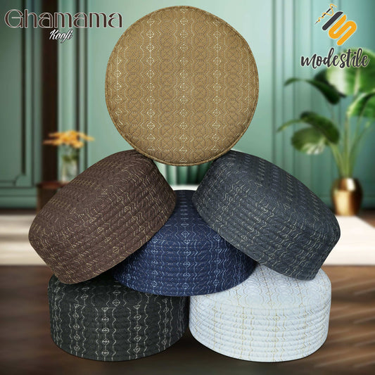 Ghamama Kufi Classic Muslim Namaz Topi