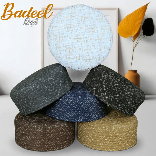Badeel Kufi Premium Islamic Prayer Cap for Men
