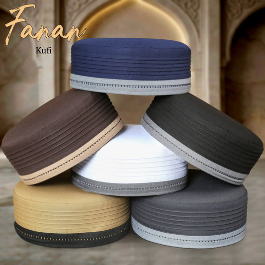Fanan Kufi Cap – Trendy Islamic Prayer Cap for Men