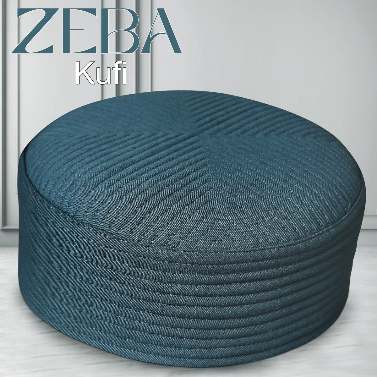 Ferozy Gray Zeba Hard Kufi Stylish Prayer Hat for Men