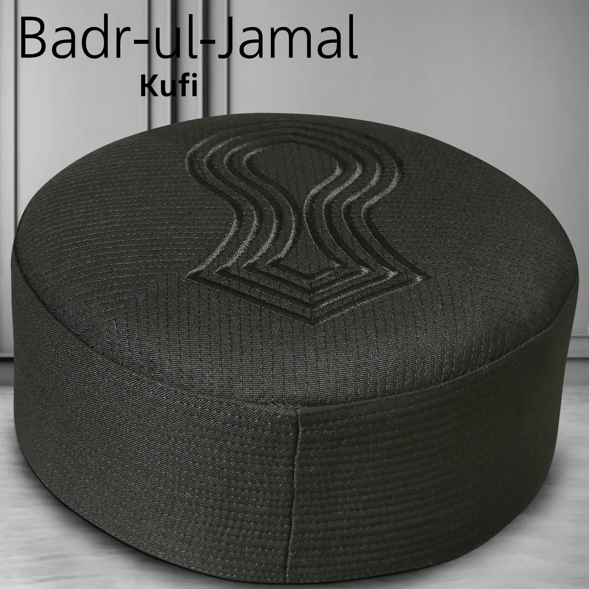 Badr-ul-Jamal Kufi – Premium Nalain Embroidered Islamic Prayer Cap for Men