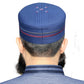 Navy Blue Kamal Kufi Premium Stitched Muslim Cap