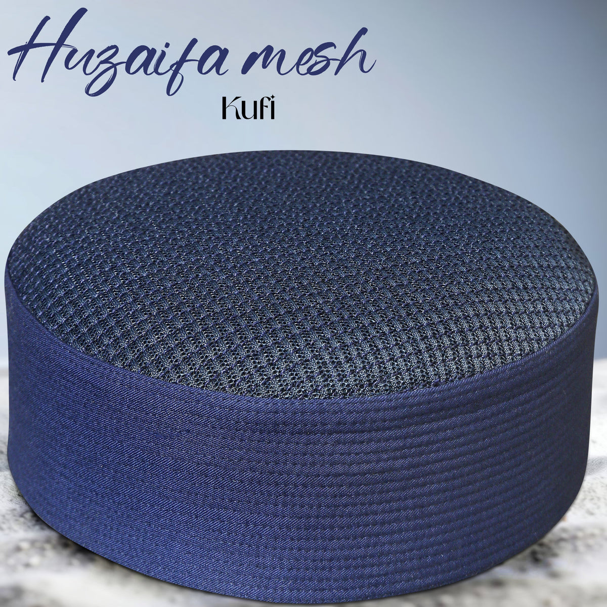 Huzaifa Mesh Kufi Cap – Muslim Prayer Cap for Men