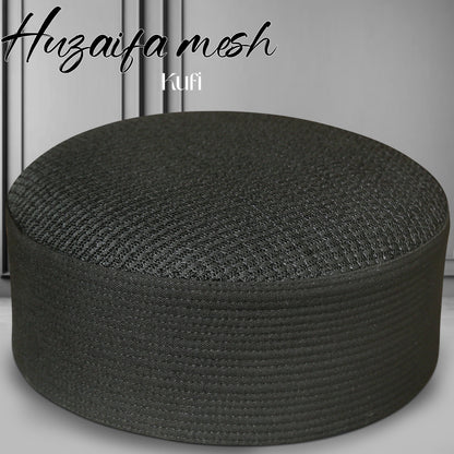 Huzaifa Mesh Kufi Cap – Muslim Prayer Cap for Men