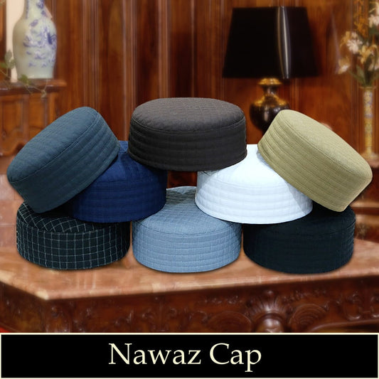 Nawaz Kufi Premium Islamic Prayer Cap for Men