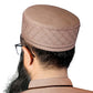 Golden Kinana Kufi Premium Traditional Prayer Cap
