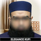 Blue Elegance Nalain Pak Kufi Traditional Islamic Hat