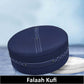 Blue Falah Kufi Elegant Traditional Muslim Prayer Hat
