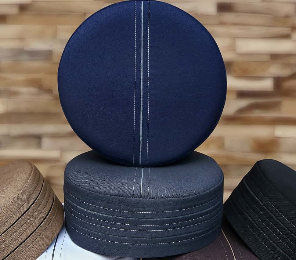 Blue Habibi Kufi Elegant Traditional Muslim Prayer Hat