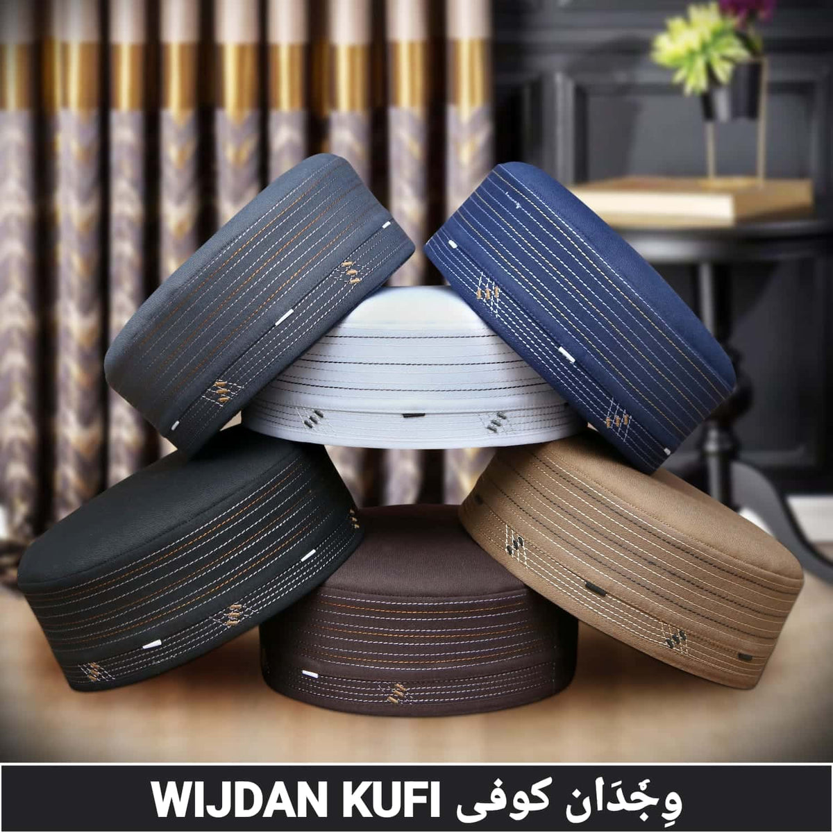 Wajdaan Kufi Elegant Traditional Prayer Hat