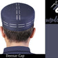 Navy Blue Denaar Kufi Stylish Daily Salah Cap
