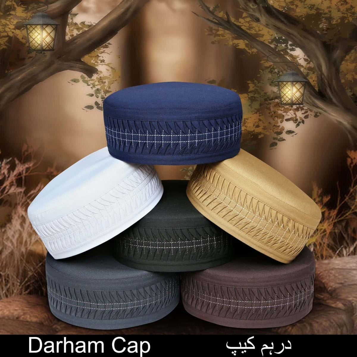 Darham Kufi Soft Comfortable Islamic Skull Cap