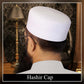 White Hashir Kufi Classic Muslim Namaz Topi
