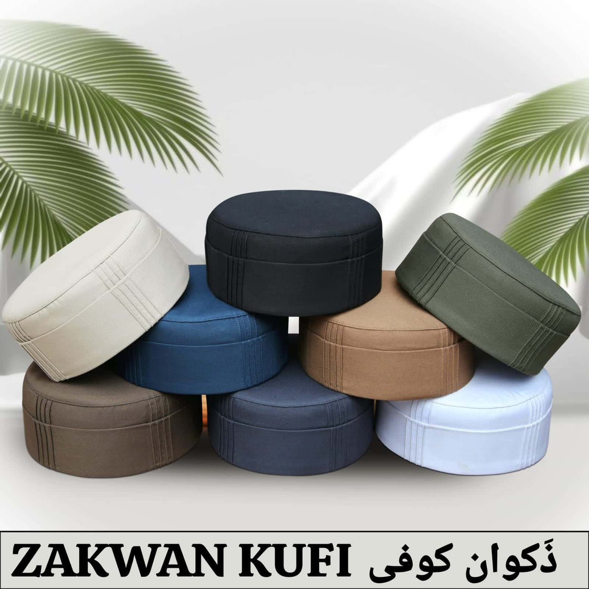 Zakwan Kufi Premium Islamic Prayer Cap for Men