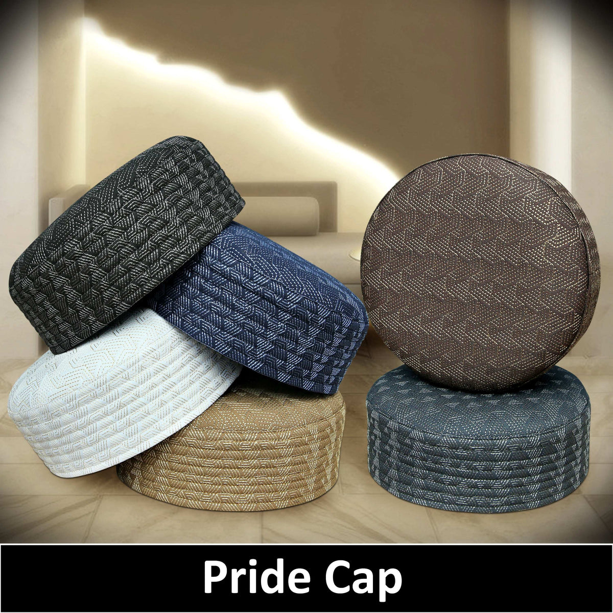 Pride Nalain Pak Kufi Traditional Islamic Skull Cap
