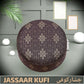 Brown Jisaar Kufi Elegant Traditional Prayer Hat