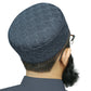 Grey Arkan Kufi Soft Comfortable Islamic Skull Cap