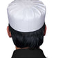 White Umar Kufi Refined Salah Prayer Cap for Men