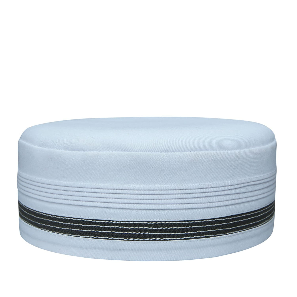 White Atba Cap Classic Muslim Namaz Topi