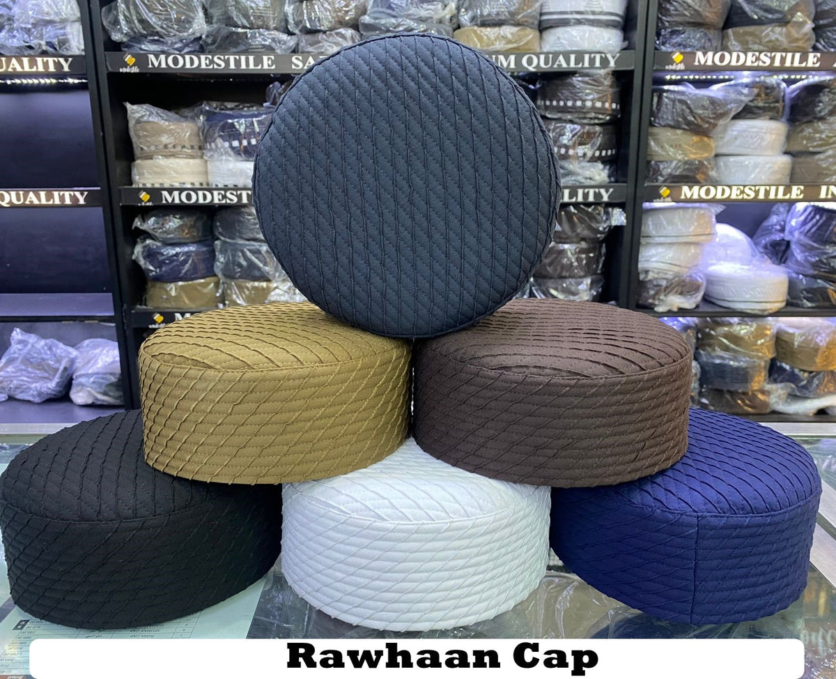 Rawhaan Traditional Handcrafted Muslim Kufi