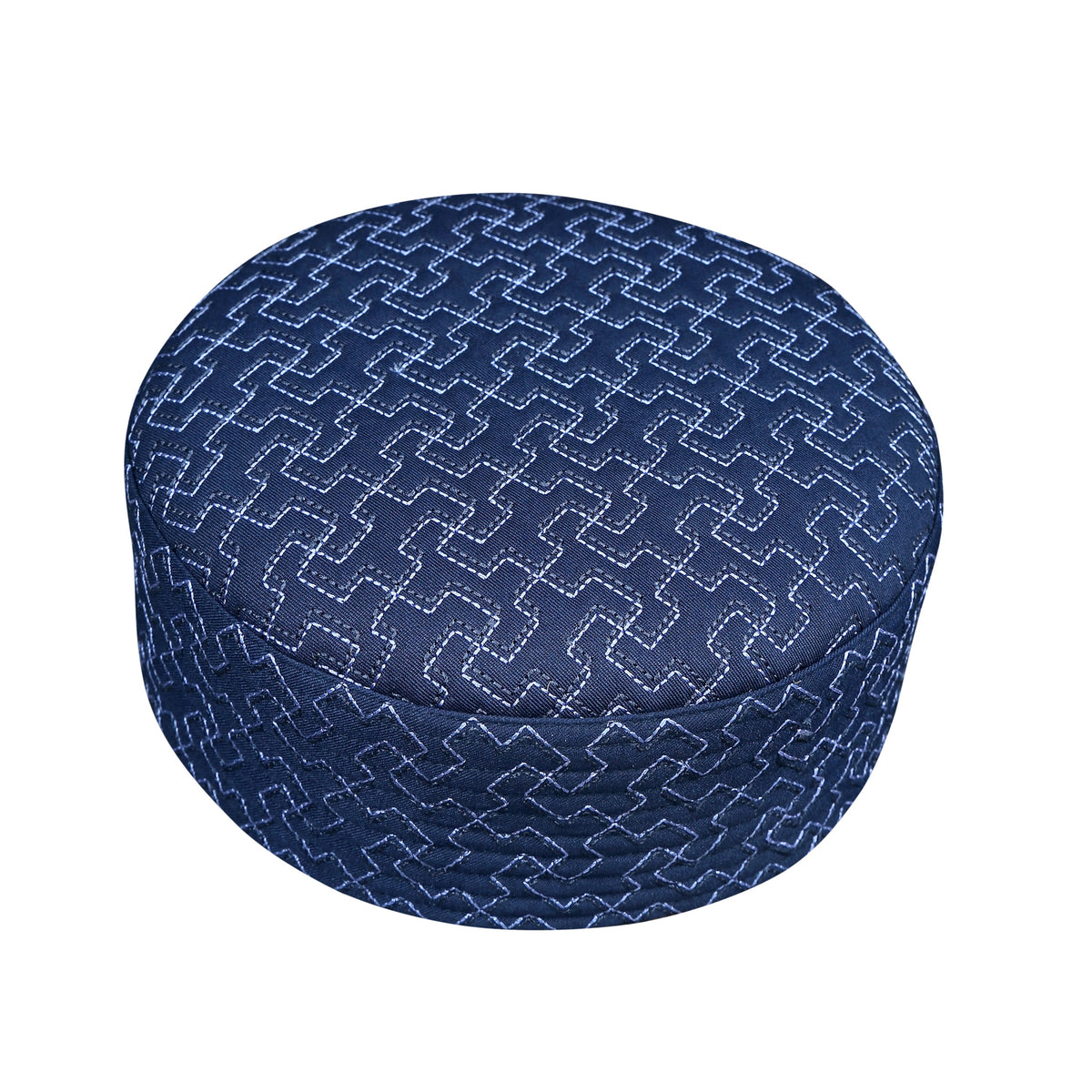 Blue Wisdom Embroidered Nalain Pak Muslim Kufi Hat