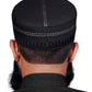 Black Aashun Kufi Premium Islamic Prayer Cap for Men