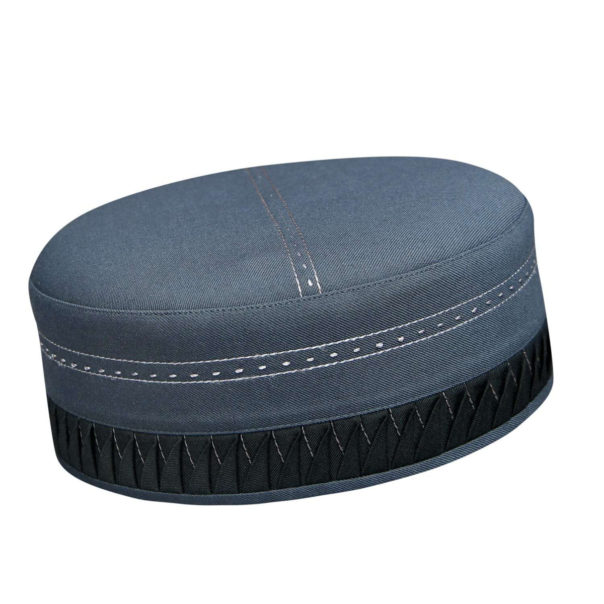 Grey Aashun Kufi Comfortable Islamic Skull Cap