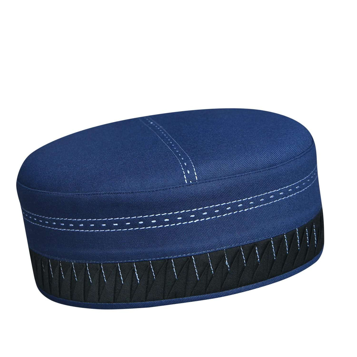 Navy Blue Aashun Kufi Stylish Daily Salah Cap