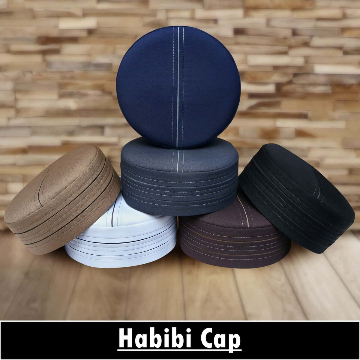 Habibi Kufi Premium Islamic Prayer Cap for Men