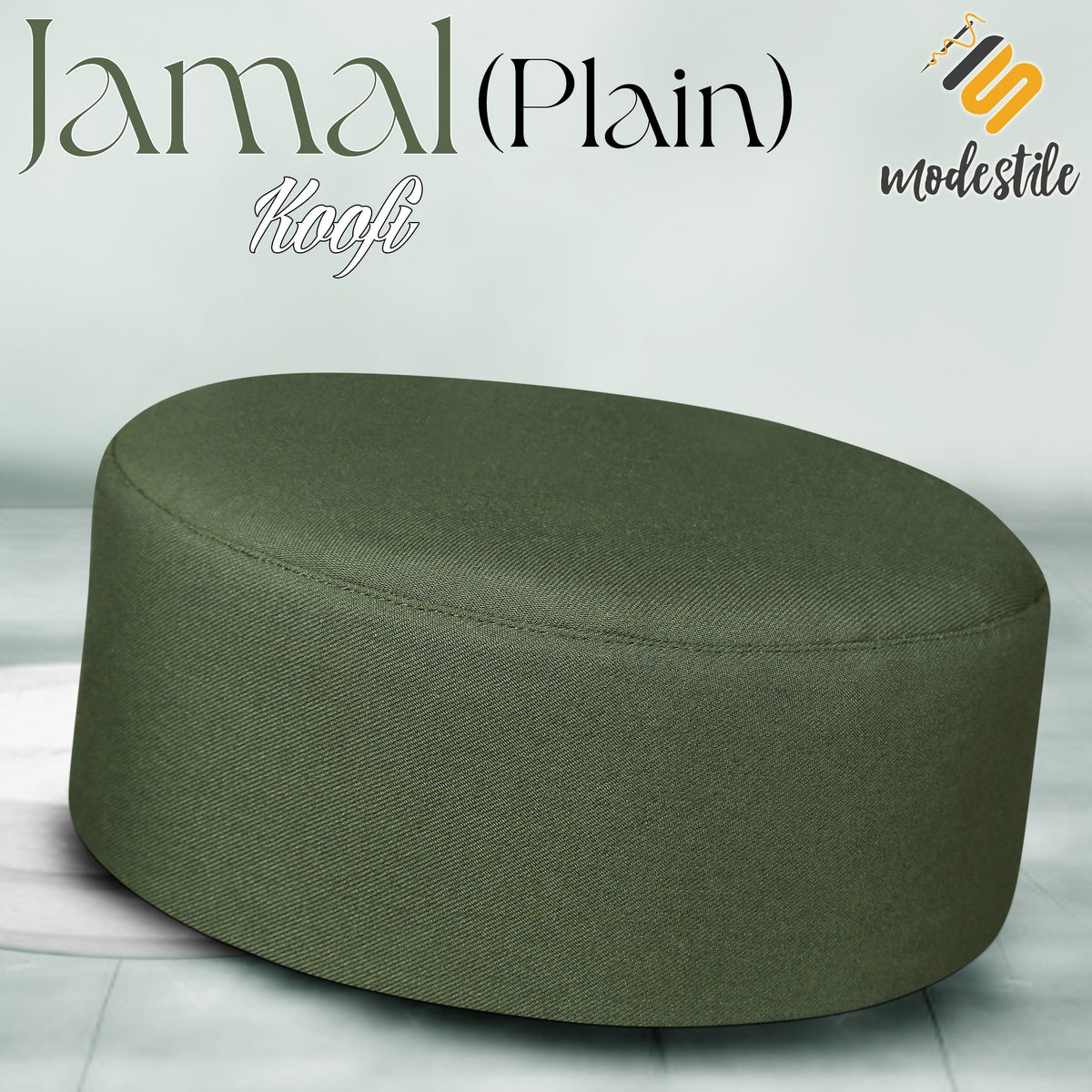 Green  Jamal Kufi Classic Traditional Muslim Prayer Hat
