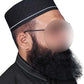 Black Kinana Kufi Premium Islamic Prayer Cap for Men