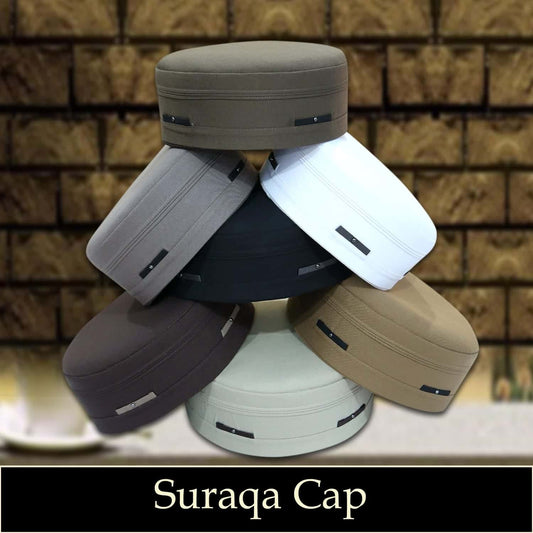 Suraqa Kufi Premium Islamic Prayer Cap for Men
