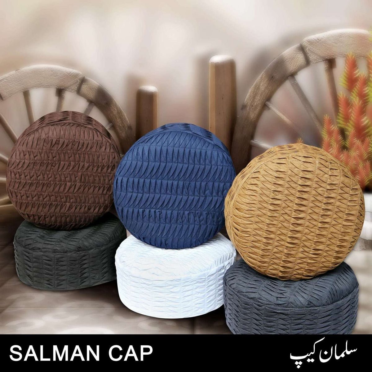 alman Kufi Premium Islamic Prayer Cap for Men