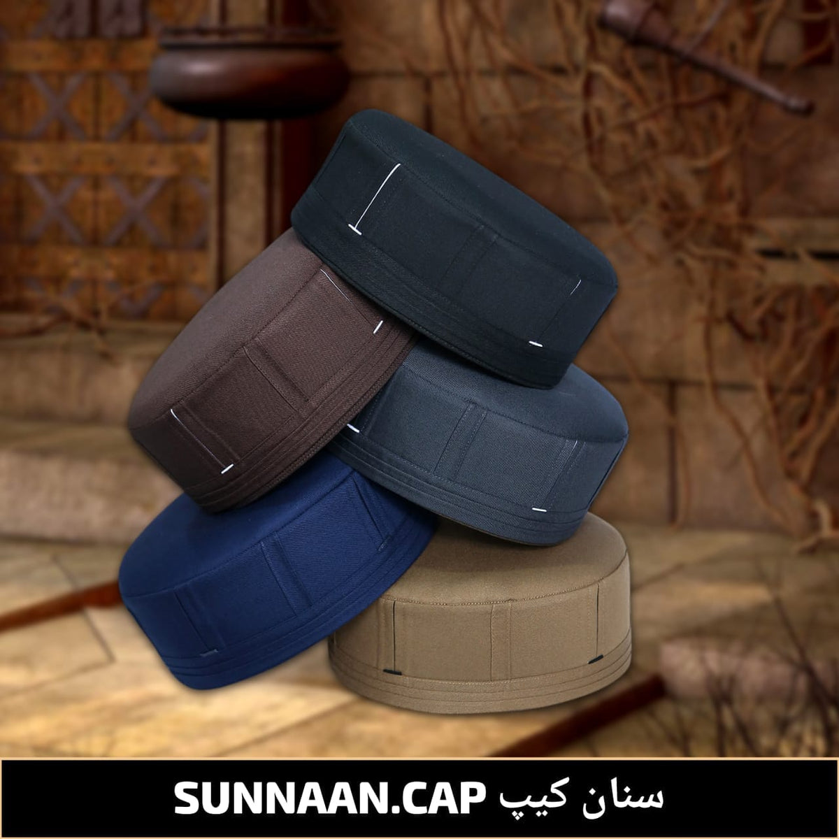 Sinaan Kufi Elegant Daily Salah Cap