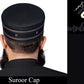 Black Suroor Kufi Premium Islamic Prayer Cap for Men