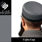 Grey Uqba Kufi Soft Comfortable Islamic Skull Cap