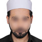 White Umar Kufi Refined Salah Prayer Cap for Men
