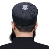 Black Jamal Wool Kufi Premium Winter Islamic Prayer Cap