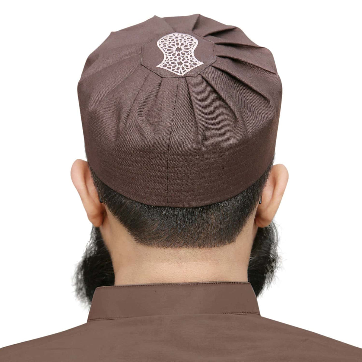 Brown Jamal Wool Kufi Soft Traditional Namaz Topi