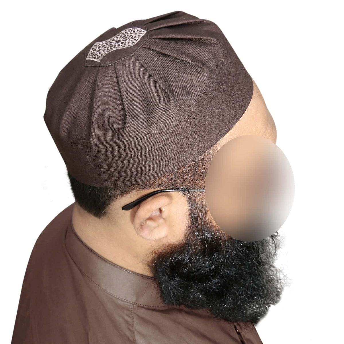 Brown Jamal Wool Kufi Soft Traditional Namaz Topi