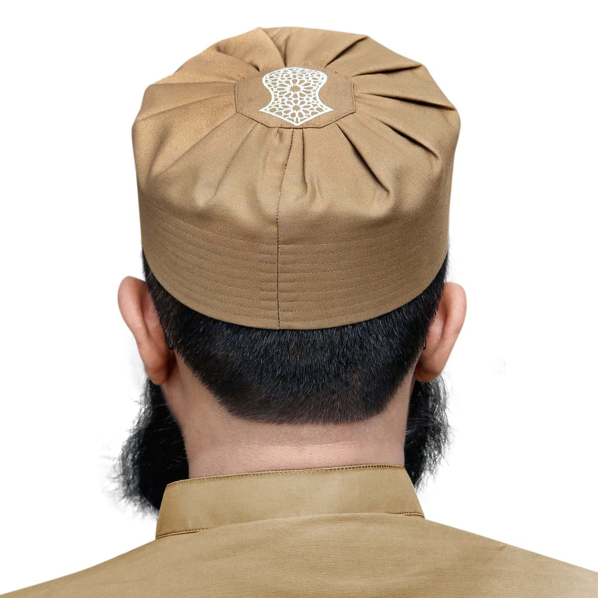 Golden Jamal Wool Kufi Premium Wool Prayer Cap for Men