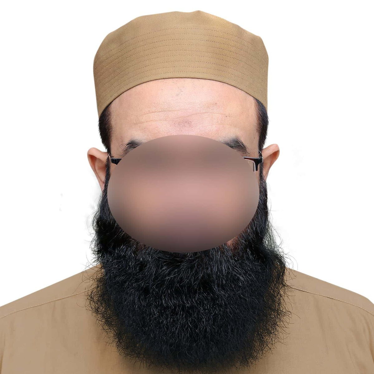 Golden Jamal Wool Kufi Premium Wool Prayer Cap for Men