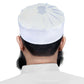 White Jamal Wool Kufi Classic Muslim Winter Prayer Hat