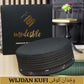 Black Wajdaan Kufi Premium Islamic Prayer Cap for Men